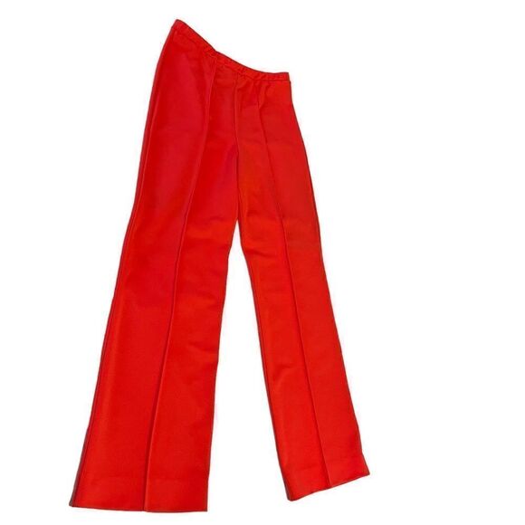 Vintage Vivid Red Wide leg Trousers - Picture 2 of 8